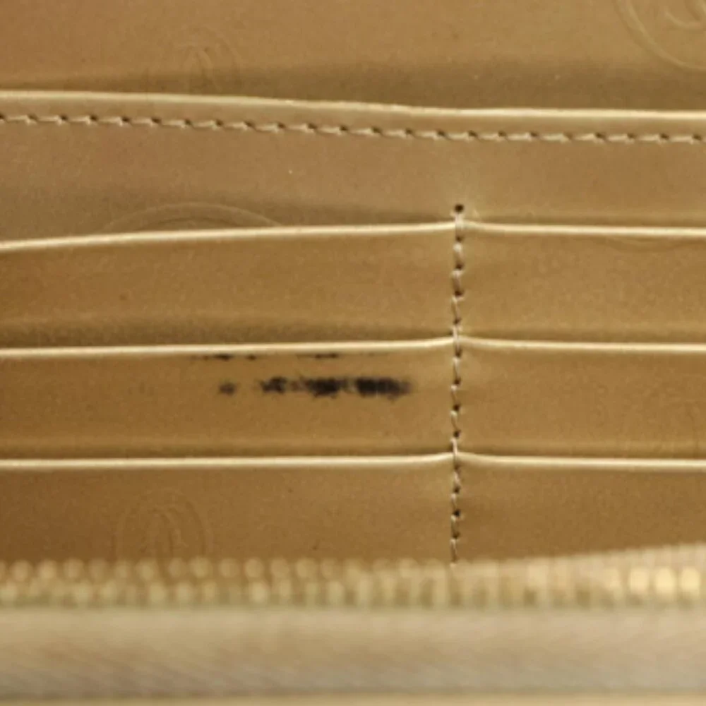 Cartier Happy Birthday Round Zip Long Wallet in gold-colored patent leather - Picture 6 of 9